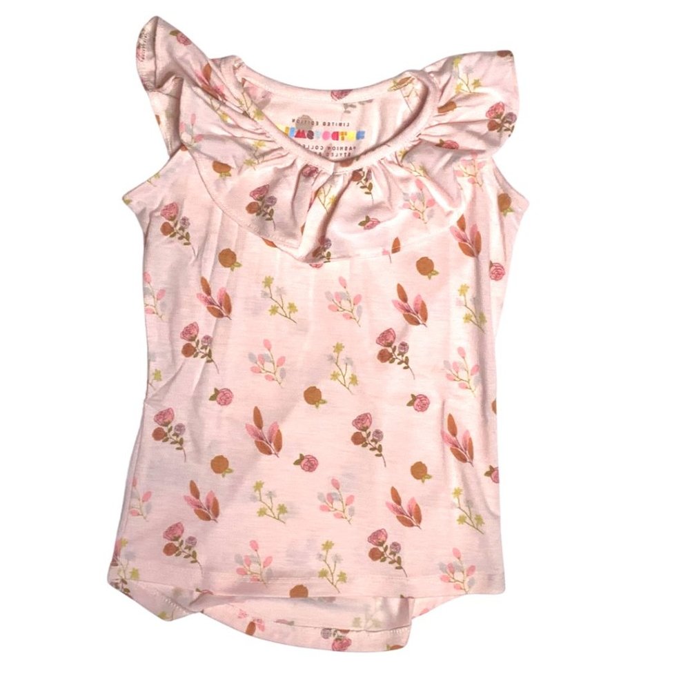 Sleeveless Ruffle Neck Top